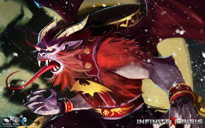 Illustration for article titled Mecha Superman And More Infinite Crisis Wallpapers